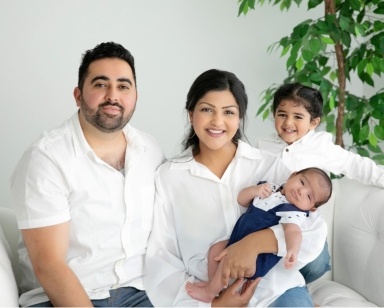 Doctor Dhaliwal and her family