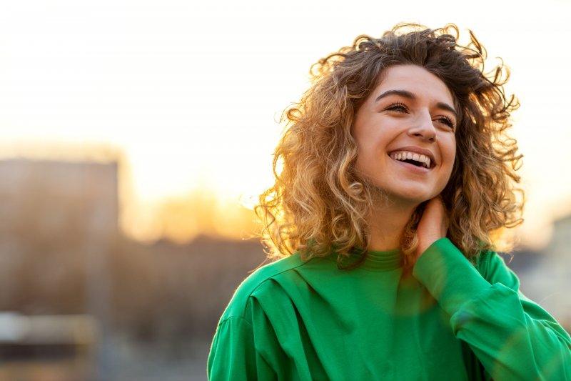 young adult with a beautiful smile